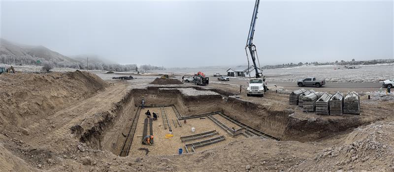 Commercial construction jobsite by Dykman Construction