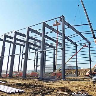 Steel building construction near Rexburg Idaho