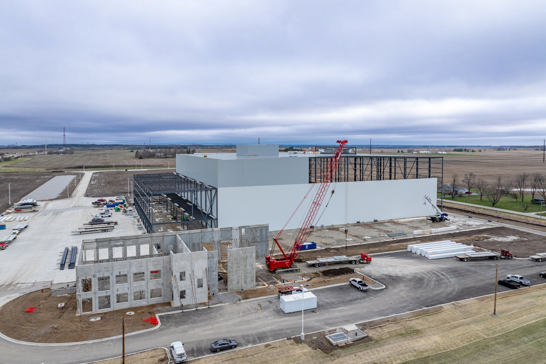 Large commercial construction site by Dykman Construction