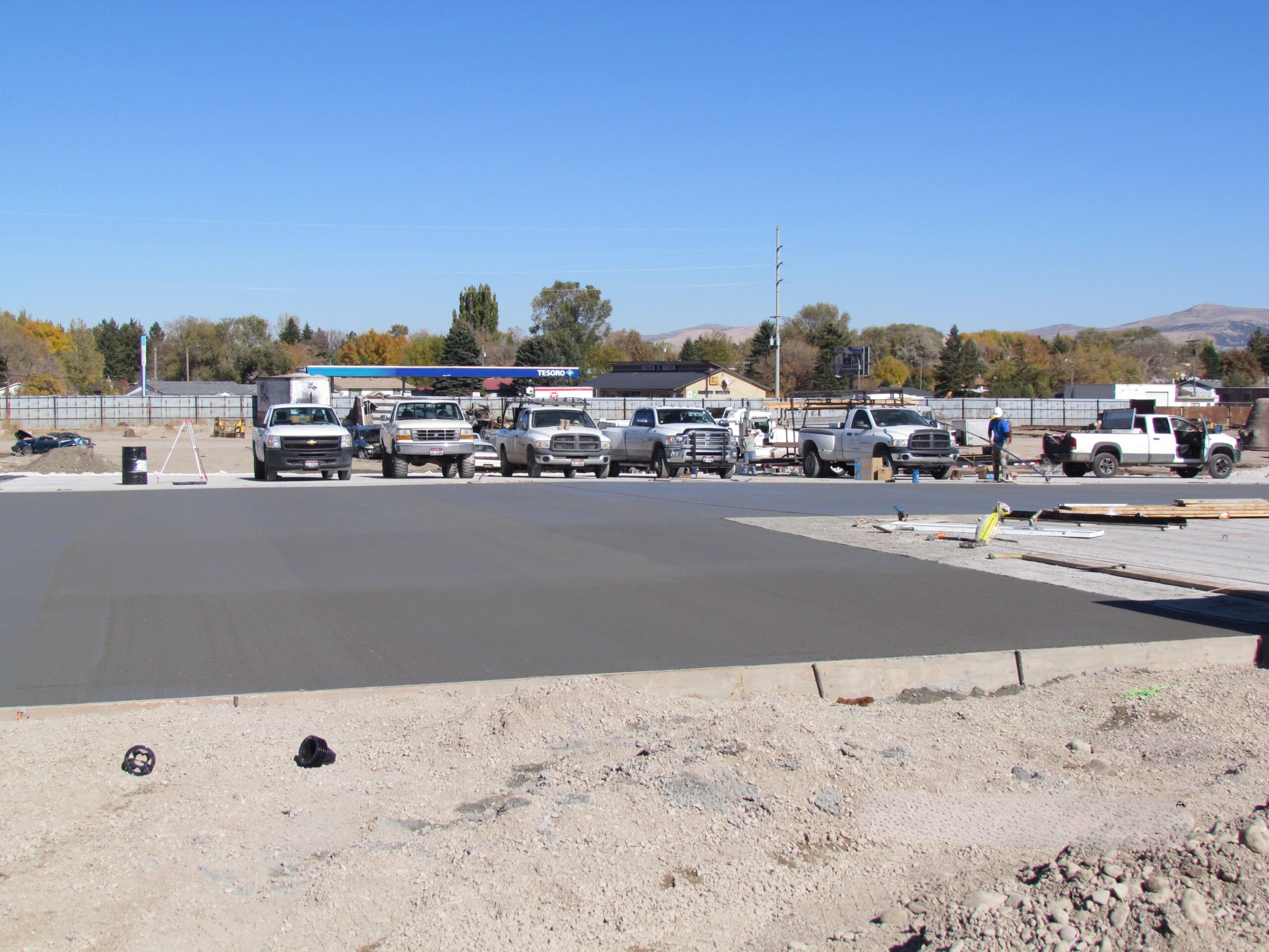 Commercial site preparation and parking lot development project